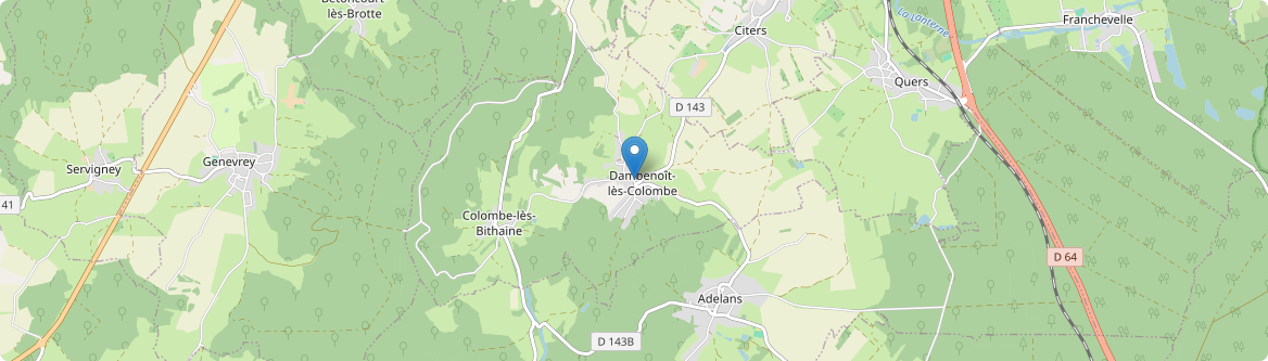 Dambenoît-lès-Colombe - Carte