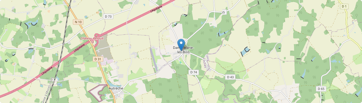 Dame-Marie-les-Bois - Carte