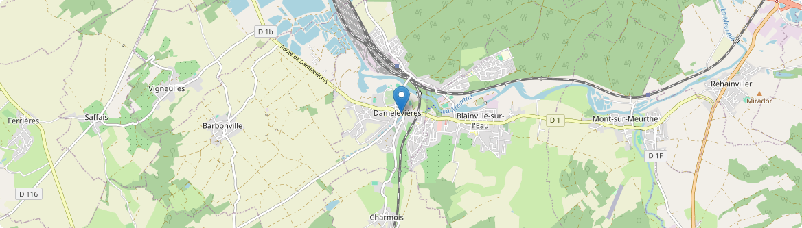 Damelevières - Carte