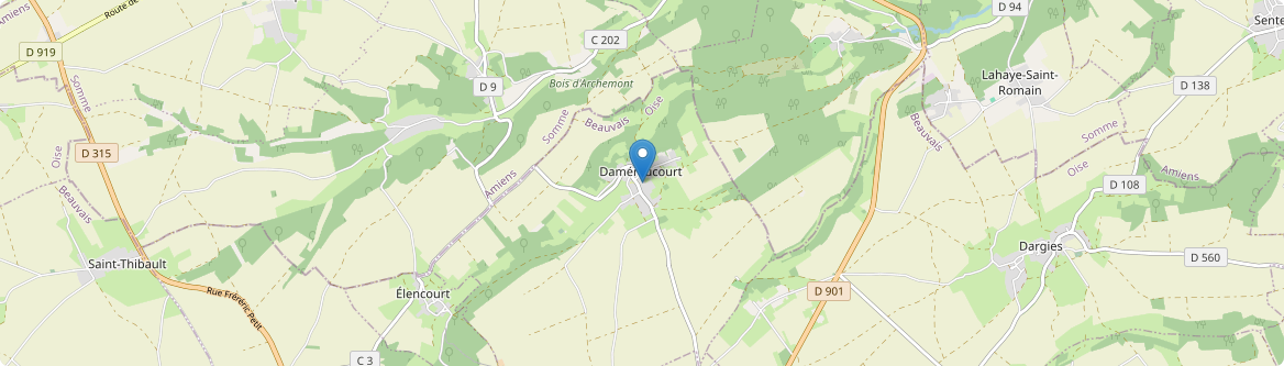 Daméraucourt - Carte