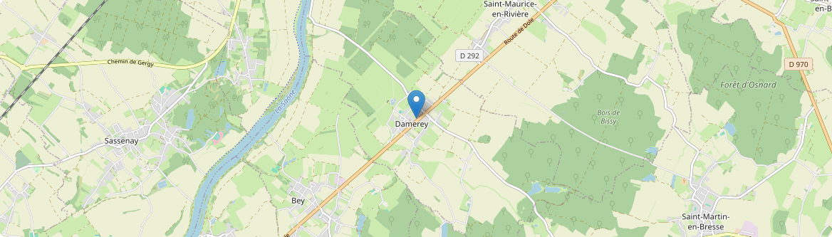 Damerey - Carte