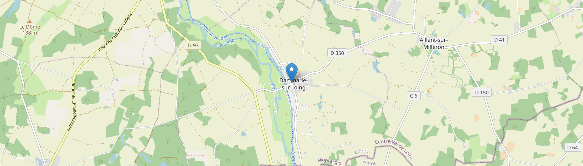 Dammarie-sur-Loing - Carte