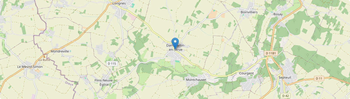 Dammartin-en-Serve - Carte
