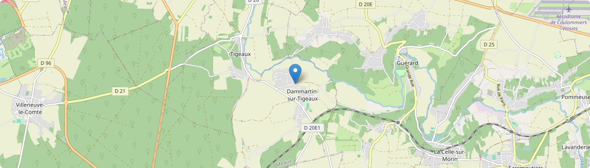 Dammartin-sur-Tigeaux - Carte