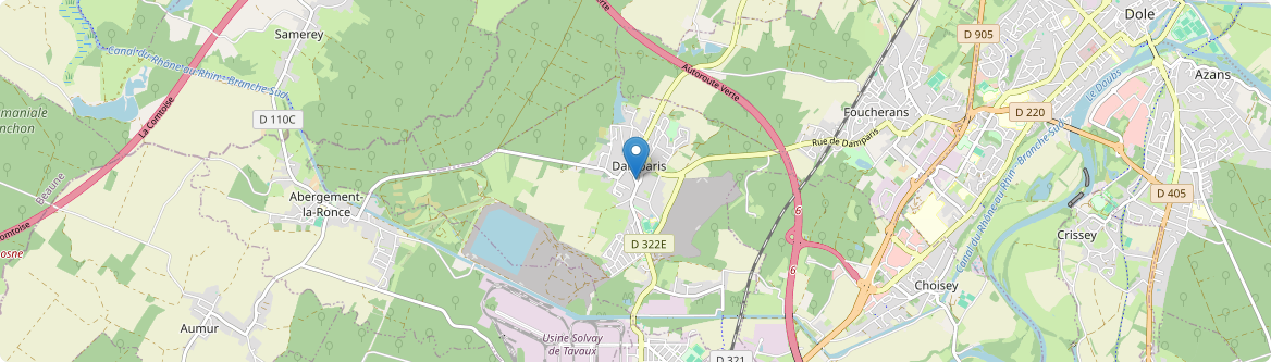 Damparis - Carte