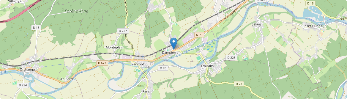 Dampierre - Carte