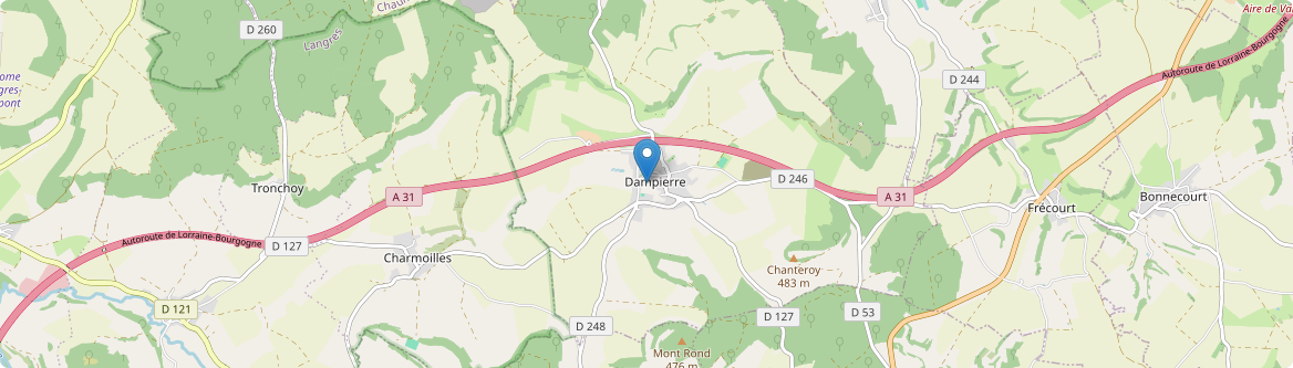 Dampierre - Carte