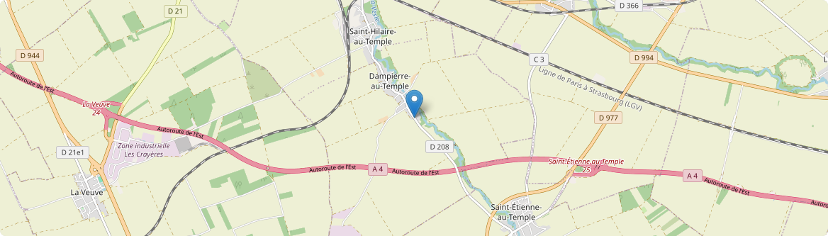 Dampierre-au-Temple - Carte