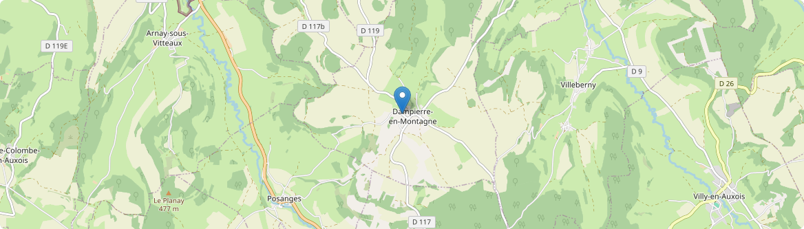 Dampierre-en-Montagne - Carte