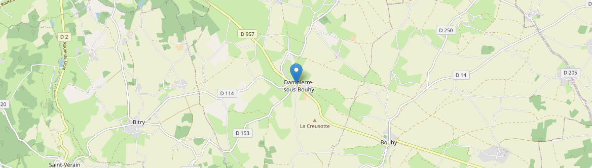 Dampierre-sous-Bouhy - Carte