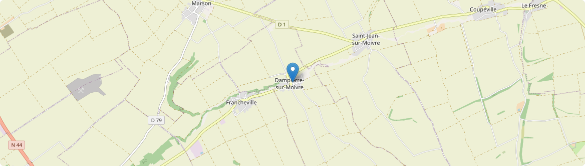 Dampierre-sur-Moivre - Carte