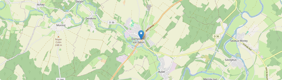 Dampierre-sur-Salon - Carte