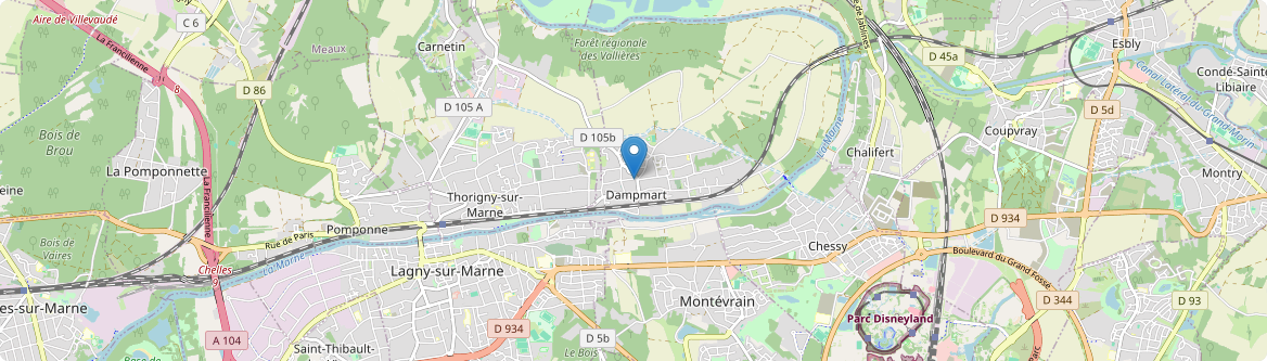 Dampmart - Carte
