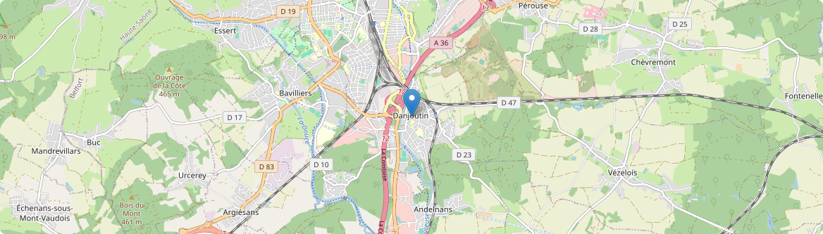 Danjoutin - Carte