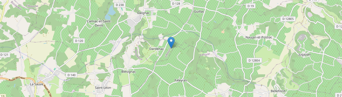 Dardenac - Carte