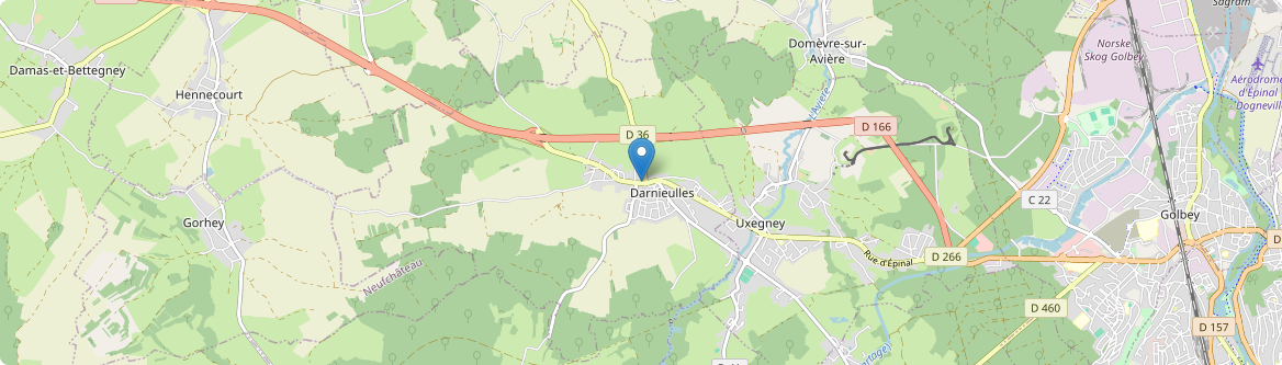Darnieulles - Carte