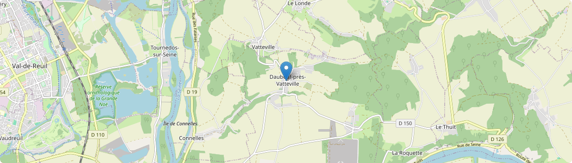 Daubeuf-près-Vatteville - Carte