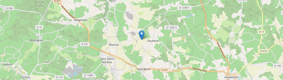Daubèze - Carte