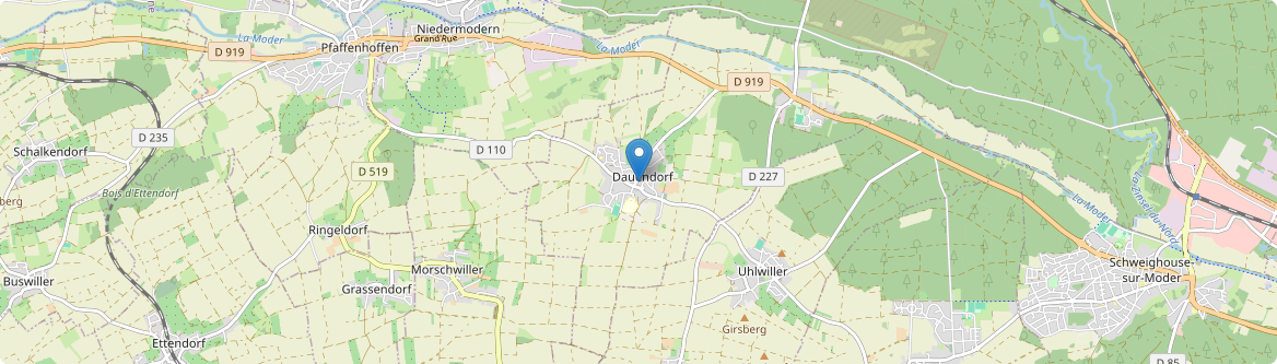 Dauendorf - Carte