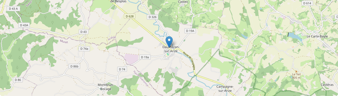 Daumazan-sur-Arize - Carte