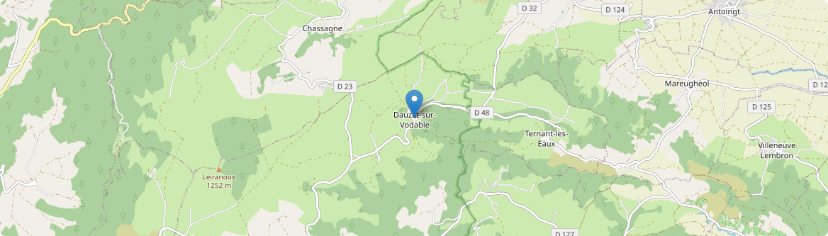 Dauzat-sur-Vodable - Carte