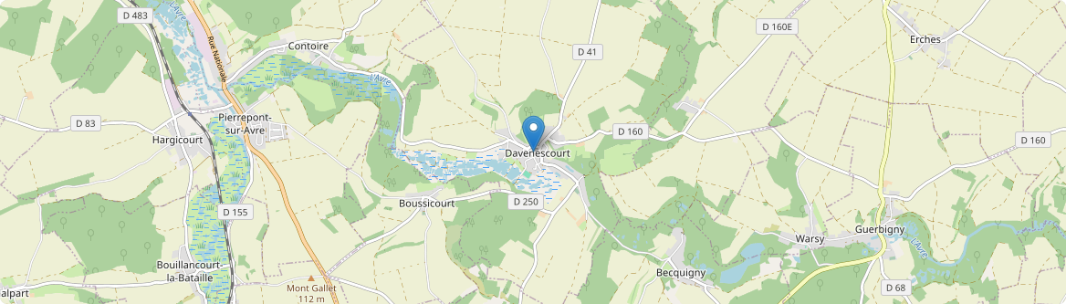 Davenescourt - Carte