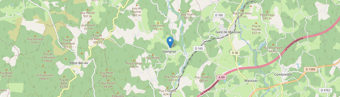 Davignac - Carte
