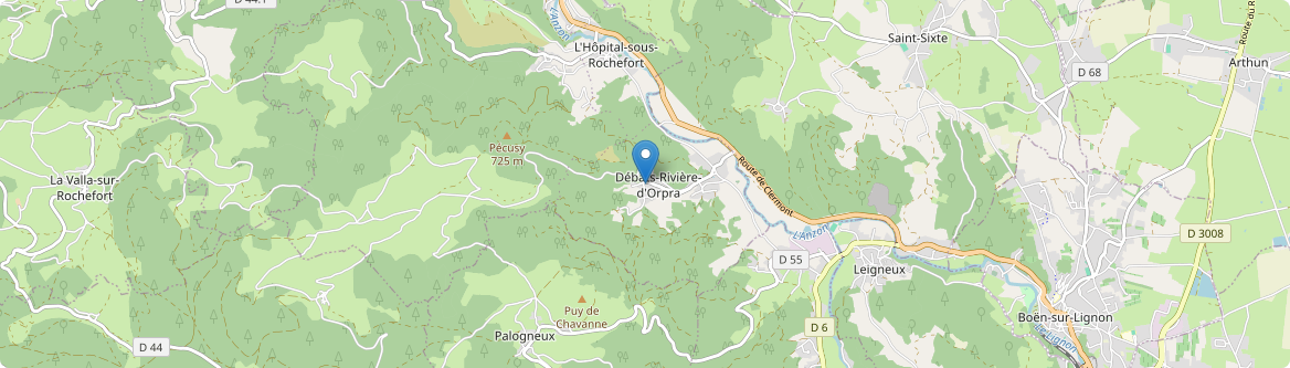 Débats-Rivière-d'Orpra - Carte