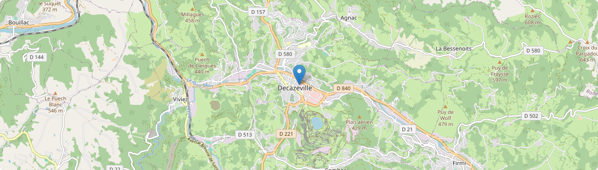Decazeville - Carte