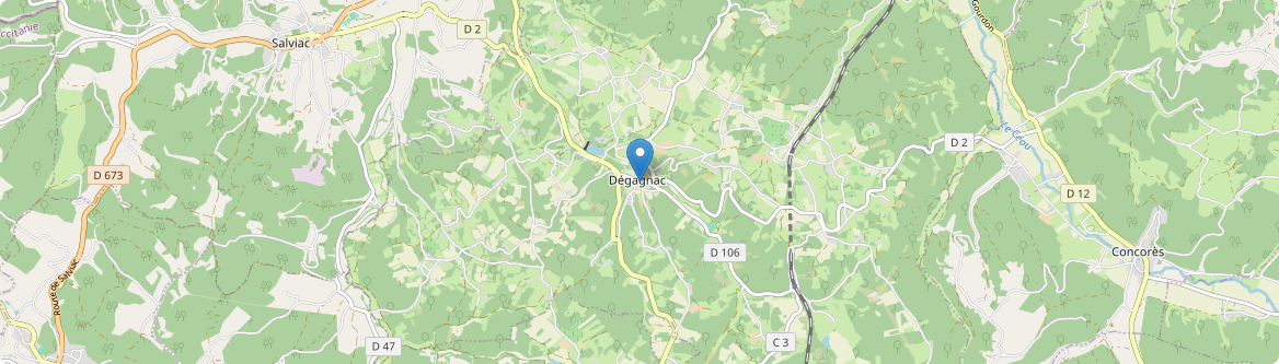 Dégagnac - Carte