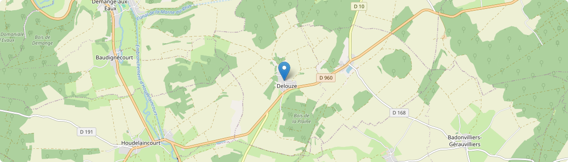 Delouze-Rosières - Carte