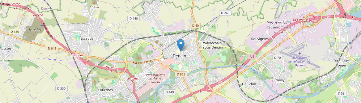 Denain - Carte