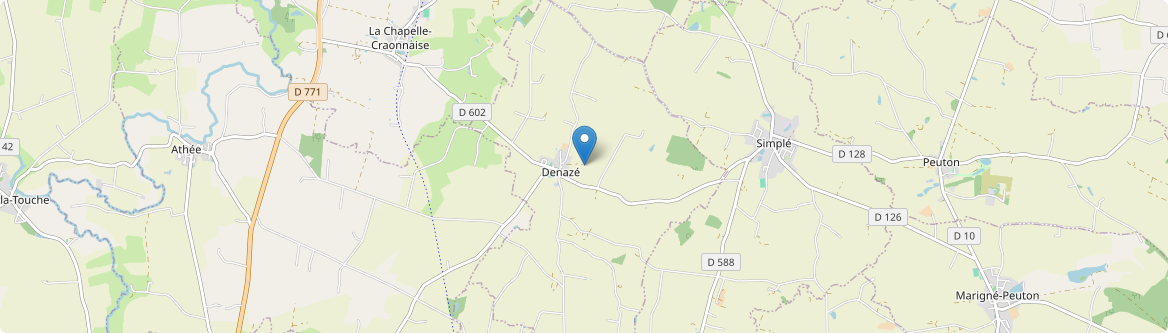 Denazé - Carte