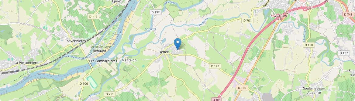 Denée - Carte