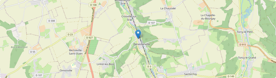 Dénestanville - Carte