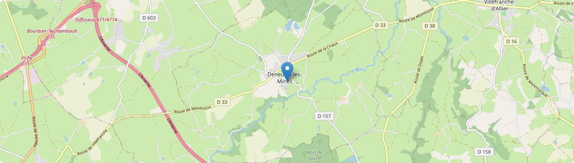 Deneuille-les-Mines - Carte