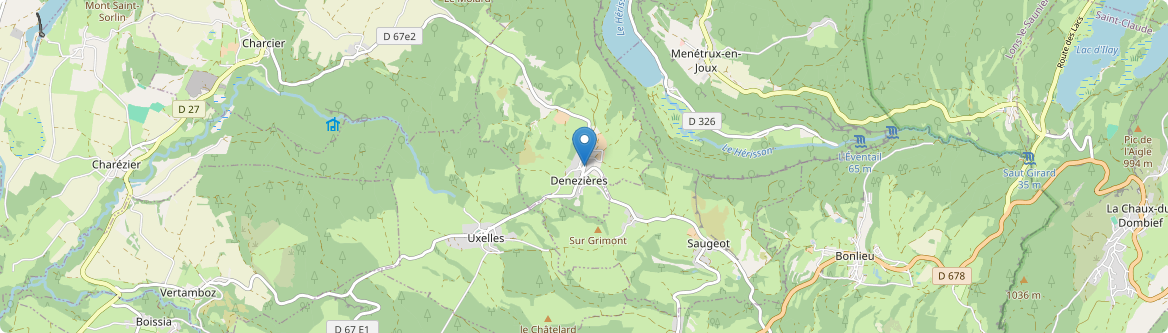 Denezières - Carte