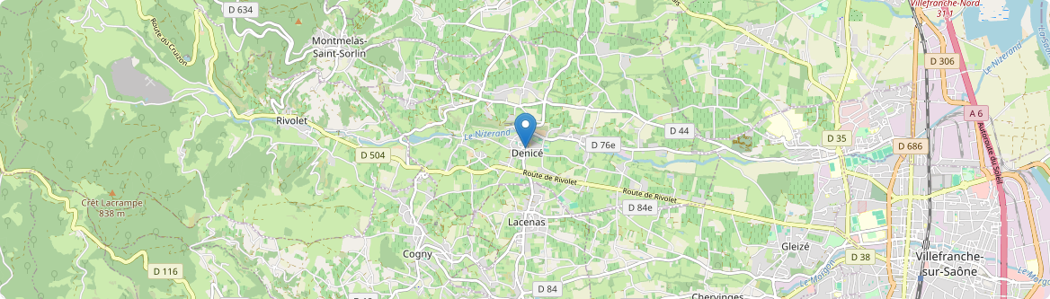 Denicé - Carte