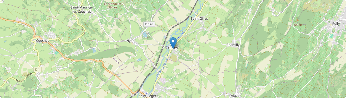 Dennevy - Carte