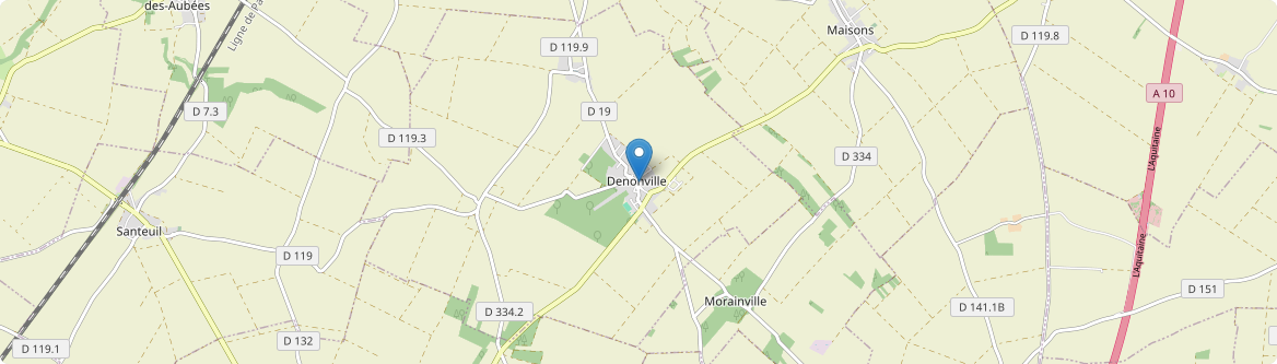 Denonville - Carte