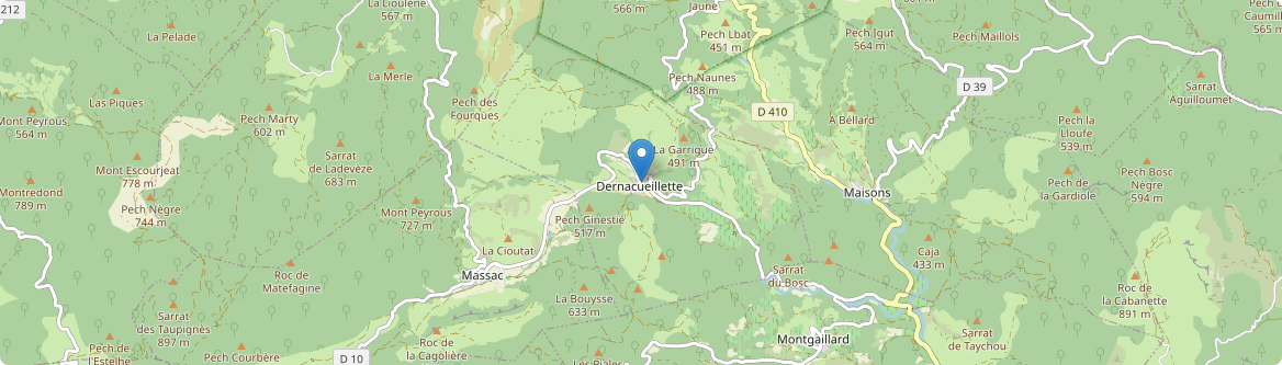 Dernacueillette - Carte