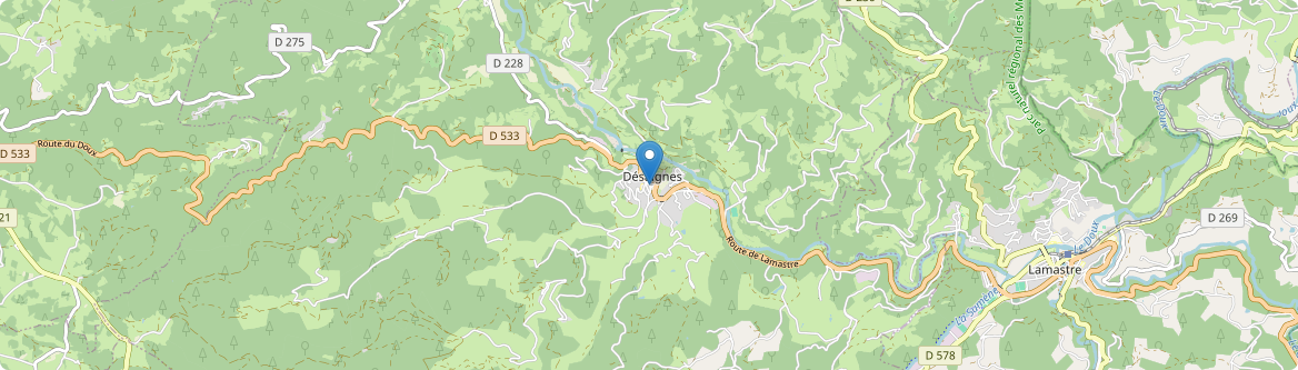 Désaignes - Carte