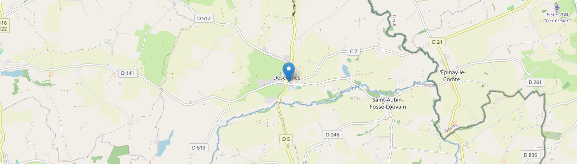 Désertines - Carte