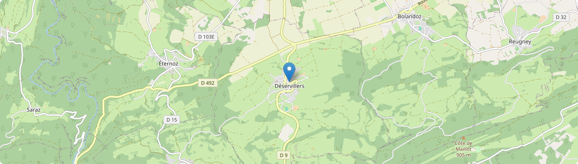 Déservillers - Carte