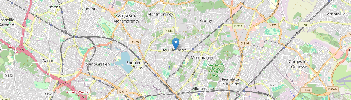 Deuil-la-Barre - Carte