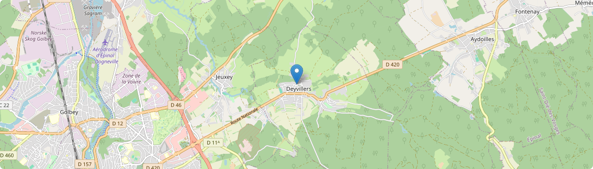 Deyvillers - Carte
