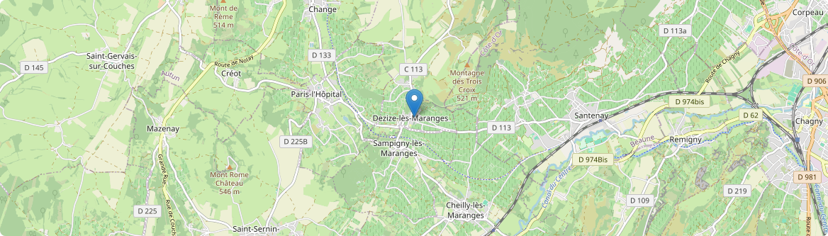 Dezize-lès-Maranges - Carte
