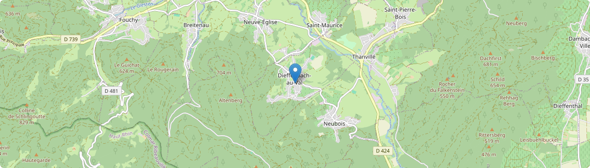 Dieffenbach-au-Val - Carte