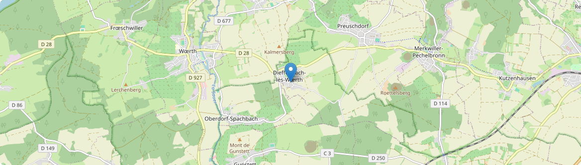Dieffenbach-lès-Wœrth - Carte