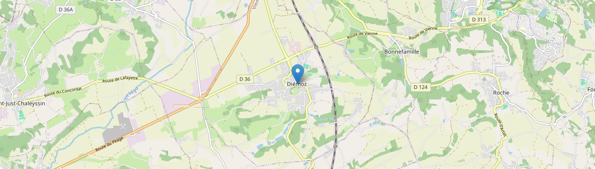 Diémoz - Carte